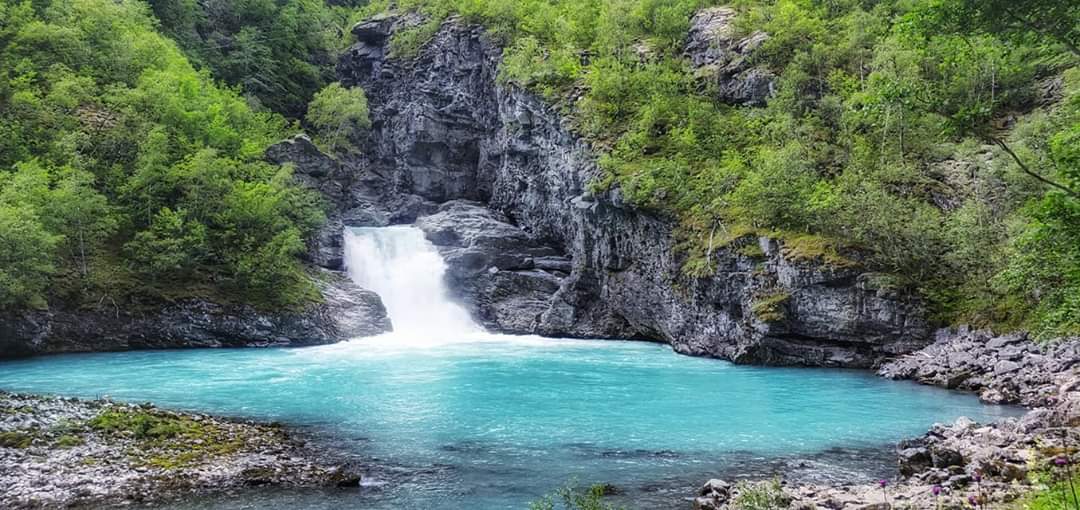 Vettisfossen waterfalls in Norway