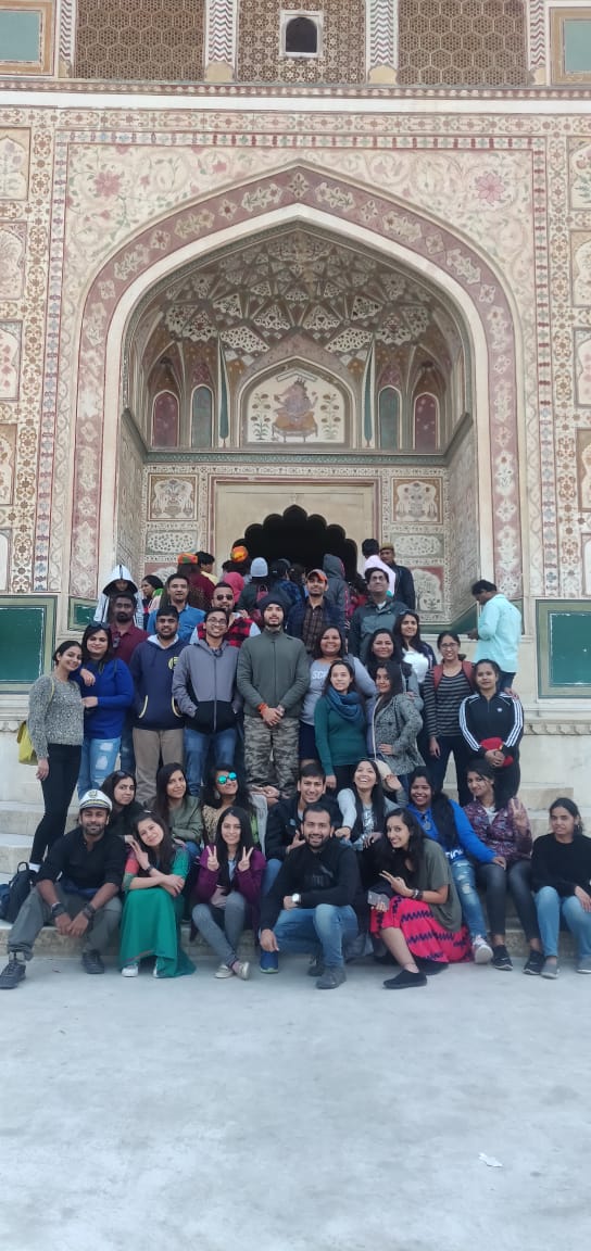 group trip to Amer fort