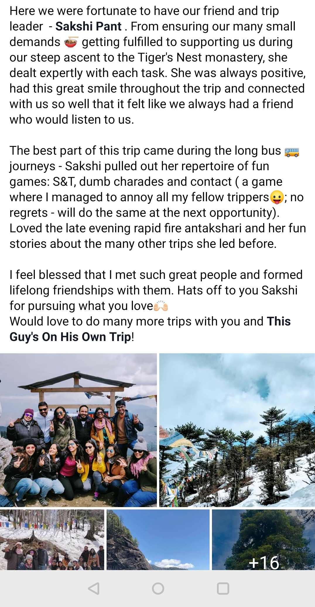 Trip Leader Sakshi Pant