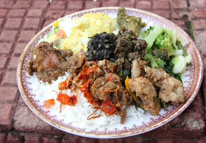 A Typical Naga meal