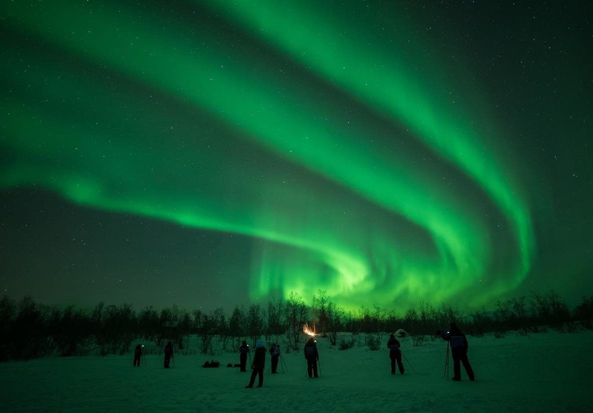 northern lights in sweden 