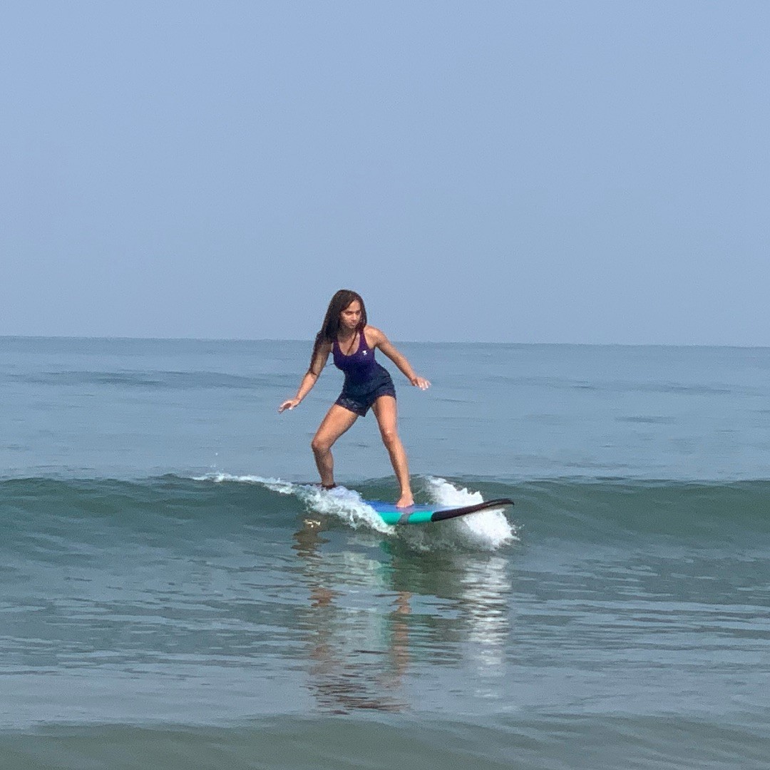 surfing in kodi bengre beach